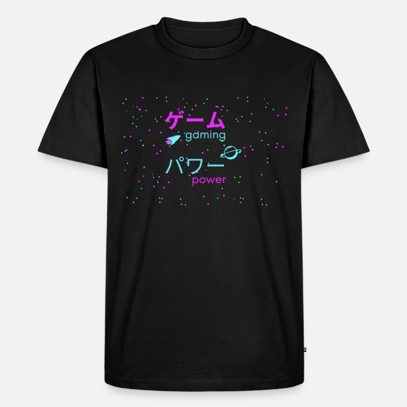 Gaming Power - Männer Premium Bio T-Shirt - Schwarz