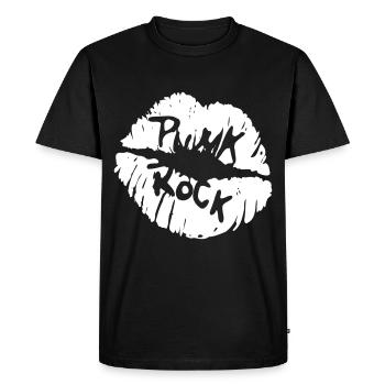 A kiss from punk rock! - Men's Premium Organic T-Shirt - black - Front - Nico (187cm)