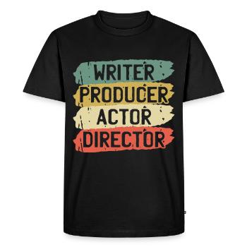 Film Réalisateur - T-shirt Premium bio Homme - noir - Devant - Nico (187cm)