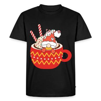 Noël Noël Gnomies - T-shirt Premium bio Homme - noir - Devant - Nico (187cm)
