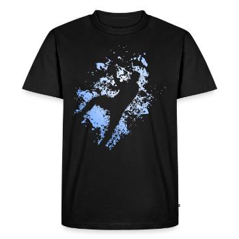 Handball coup de saut handball coureur de cercle - T-shirt Premium bio Homme - noir - Devant - Nico (187cm)
