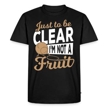 Ratite Kiwi - Men's Premium Organic T-Shirt - black - Front - Nico (187cm)