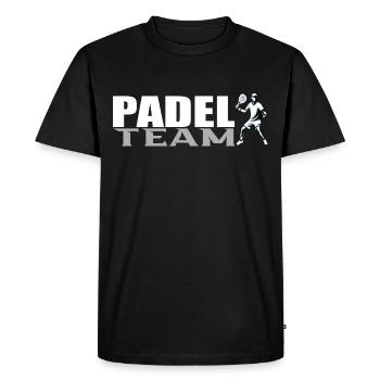 Équipe de padel - T-shirt Premium bio Homme - noir - Devant - Nico (187cm)