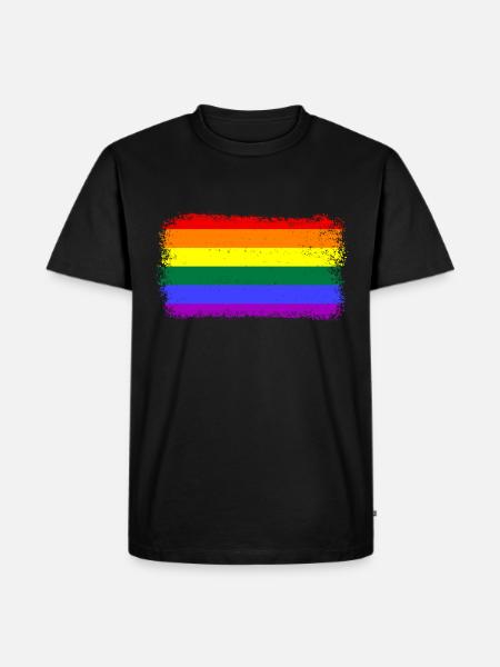 Lgbtq - Männer Premium Bio T-Shirt - Schwarz