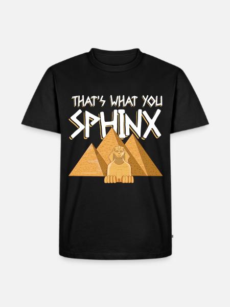 That's What You Sphinx - Männer Premium Bio T-Shirt - Schwarz