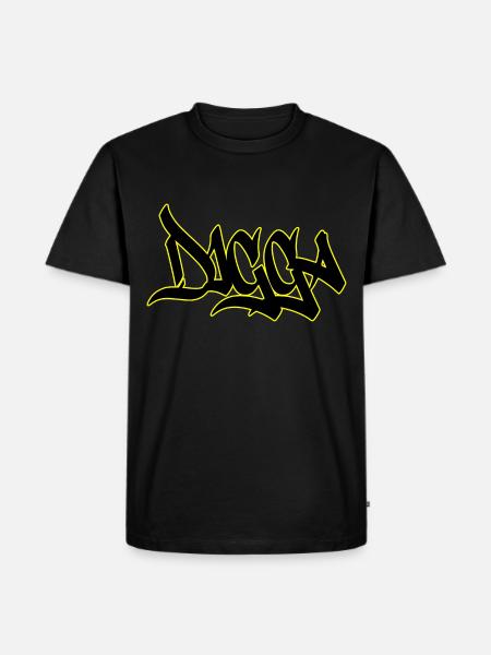 Digga - Männer Premium Bio T-Shirt - Schwarz