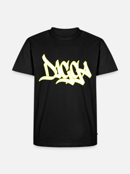 Digga - Männer Premium Bio T-Shirt - Schwarz