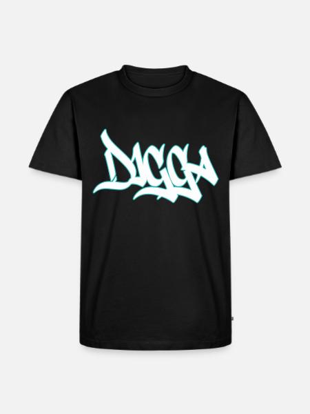 Digga - Männer Premium Bio T-Shirt - Schwarz