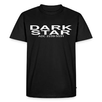 Dark Star Crew Shirt - Men's Premium Organic T-Shirt - black - Front - Nico (187cm)