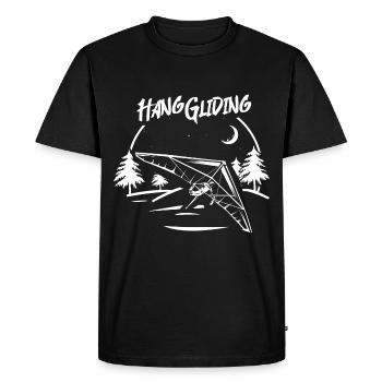 Cerf-volant - T-shirt Premium bio Homme - noir - Devant - Nico (187cm)