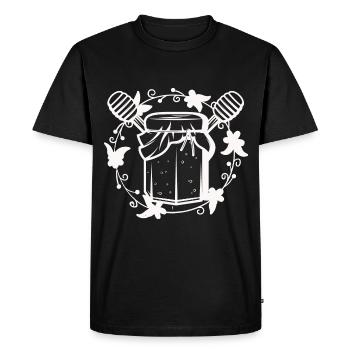 Bee Beekeeper Nature Conservation Honey - Sustainability - Men's Premium Organic T-Shirt - black - Front - Nico (187cm)