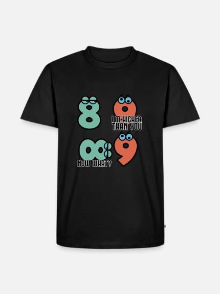 Engineer mathematician joke funny - Men's Premium Organic T-Shirt - black