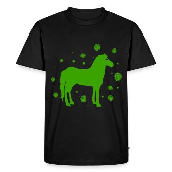 Horse - Zoo Animal - Men's Premium Organic T-Shirt - black - Front - Nico (187cm)