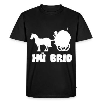 Pferdekutsche Hü Brid Hybrid Auto Pferd - Männer Premium Bio T-Shirt - Schwarz - Vorne - Nico (187cm)