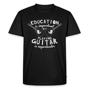 Guitare guitare - T-shirt Premium bio Homme - noir - Devant - Nico (187cm)