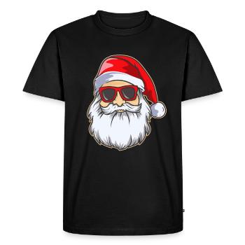 Santa Claus Cooler Noël Noël - T-shirt Premium bio Homme - noir - Devant - Nico (187cm)