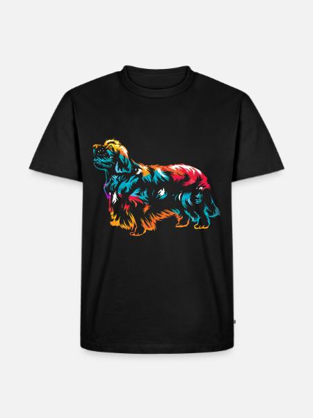 Clumber Spaniel - Männer Premium Bio T-Shirt - Schwarz
