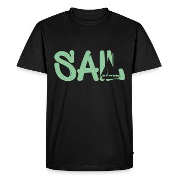 Sail Segeln Segelboot - Männer Premium Bio T-Shirt - Schwarz - Vorne - Nico (187cm)