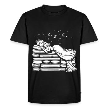 La princesse et le petit pois – Conception de conte de fées - T-shirt Premium bio Homme - noir - Devant - Nico (187cm)