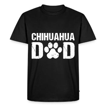 Chihuahua Papa Chihuahua Chiens - T-shirt Premium bio Homme - noir - Devant - Nico (187cm)