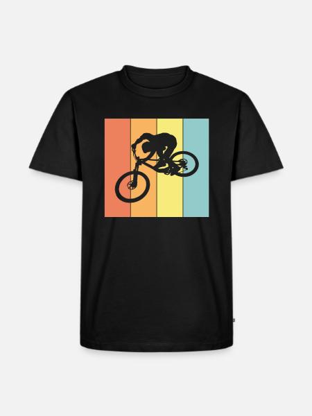 Biker MIT Biken - Männer Premium Bio T-Shirt - Schwarz