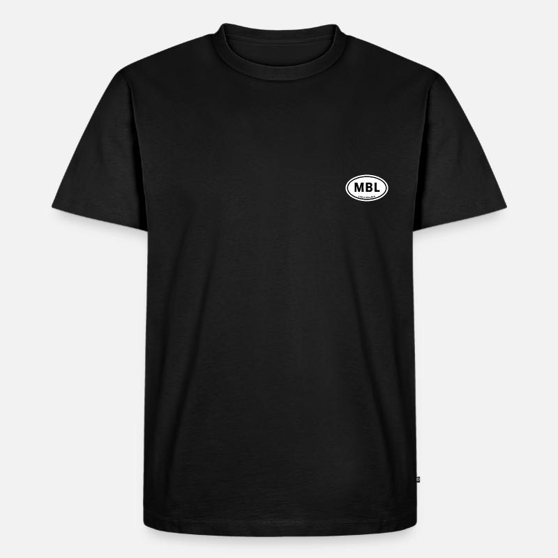 MBL Méribel - Männer Premium Bio T-Shirt - Schwarz
