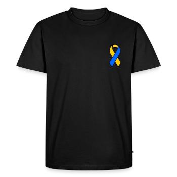 Ukraine - Men's Premium Organic T-Shirt - black - Front - Nico (187cm)