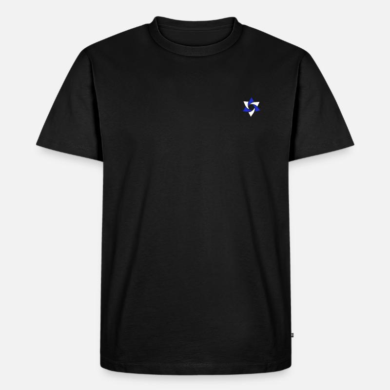 Davidstern - Männer Premium Bio T-Shirt - Schwarz