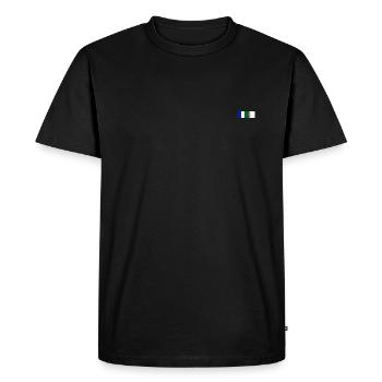 France Algérie - T-shirt Premium bio Homme - noir - Devant - Nico (187cm)