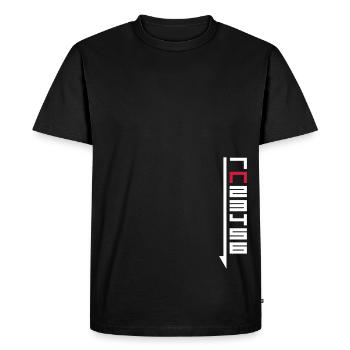 Circuit moto - 1N23456 - T-shirt Premium bio Homme - noir - Devant - Nico (187cm)