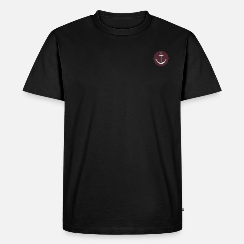 Anker - Männer Premium Bio T-Shirt - Schwarz