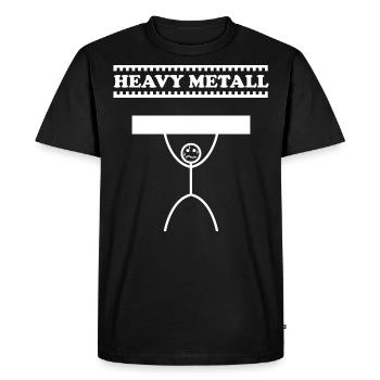 Métal lourd / métal lourd - T-shirt Premium bio Homme - noir - Devant - Nico (187cm)
