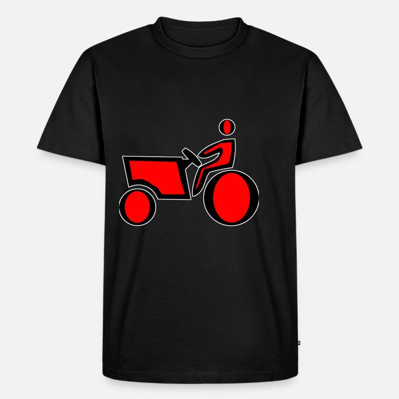 Trekker - Männer Premium Bio T-Shirt - Schwarz