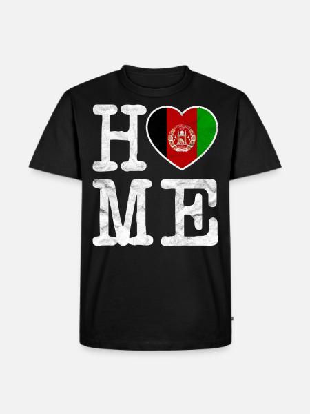 Afghanistan Flag Pashto افغانستان Gift - Men's Premium Organic T-Shirt - black