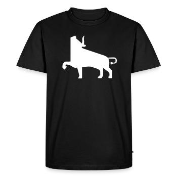 BULL - T-shirt Premium bio Homme - noir - Devant - Nico (187cm)
