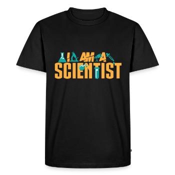 Je suis chercheur - T-shirt Premium bio Homme - noir - Devant - Nico (187cm)