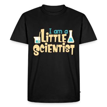 Je suis un petit chercheur - T-shirt Premium bio Homme - noir - Devant - Nico (187cm)