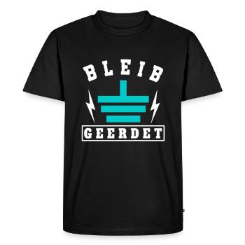 Grounded Stay Grounded - Men's Premium Organic T-Shirt - black - Front - Nico (187cm)