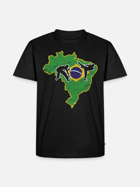 Capoeira Brésil - T-shirt Premium bio Homme - noir