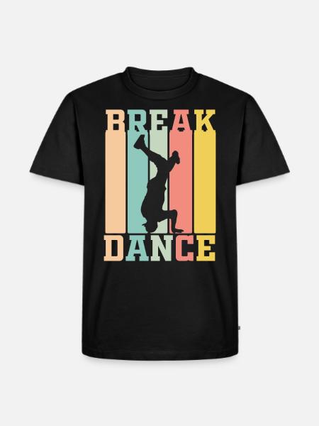 Breakdance - Männer Premium Bio T-Shirt - Schwarz