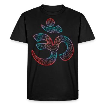 7 chakras pour la guérison corporelle des bouddhistes, yoga - T-shirt Premium bio Homme - noir - Devant - Nico (187cm)