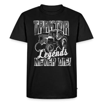 Farmer Farmer Tractor Acker Legends Gift - T-shirt Premium bio Homme - noir - Devant - Nico (187cm)