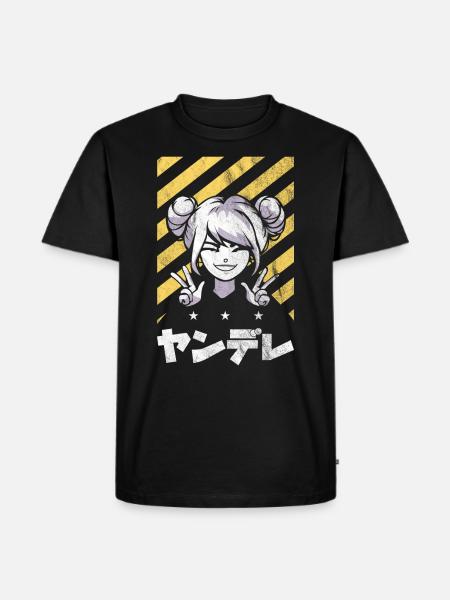 Anime Otaku - Männer Premium Bio T-Shirt - Schwarz