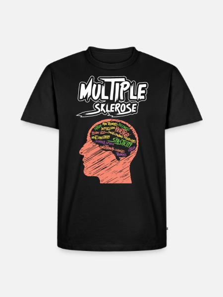 Multiple Sklerose, Bewusstsein - Männer Premium Bio T-Shirt - Schwarz
