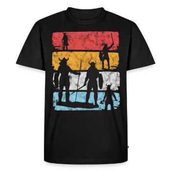 Viking Viking Vikings - Men's Premium Organic T-Shirt - black - Front - Nico (187cm)