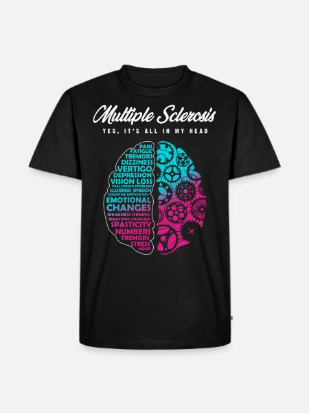 Multiple Sclerosis Bewusstsein - Männer Premium Bio T-Shirt - Schwarz