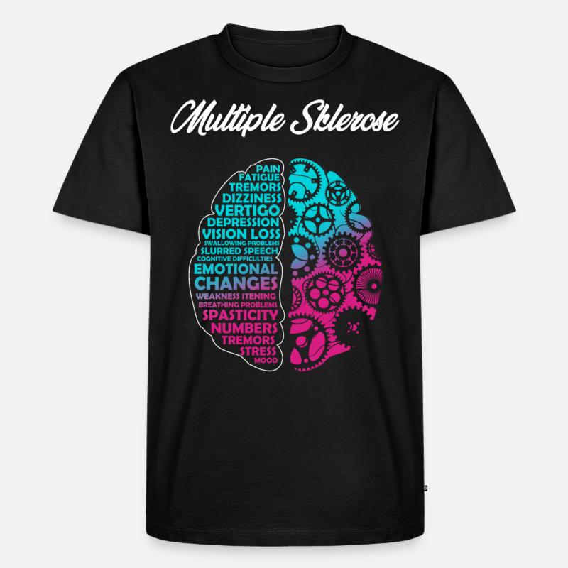 Sclérose en plaques, conscience - T-shirt Premium bio Homme - noir