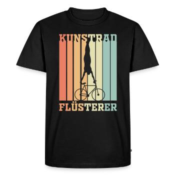Kunstradfahrer Kunstrad Flüsterer Geschenk - Männer Premium Bio T-Shirt - Schwarz - Vorne - Nico (187cm)