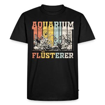 Aquarium Fisch Aquarianer Retro Vintage Geschenk - Männer Premium Bio T-Shirt - Schwarz - Vorne - Nico (187cm)