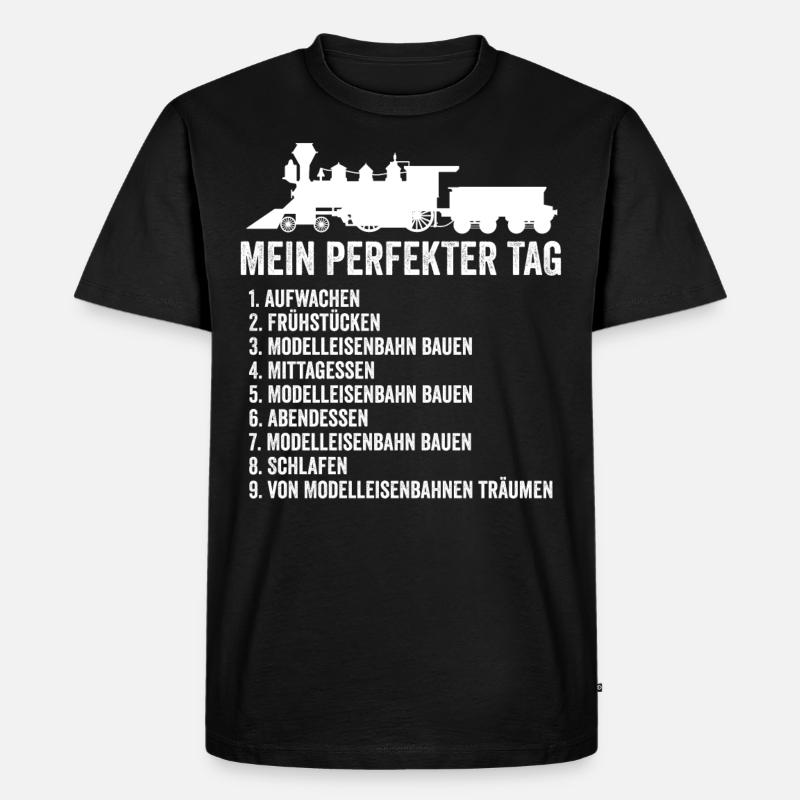 Modellbauer Geschenk - Männer Premium Bio T-Shirt - Schwarz